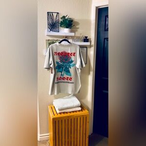 “Respect your Roots” Original Lunar Rock T-Shirt Unisex (Size: L), LIMITED STOCK